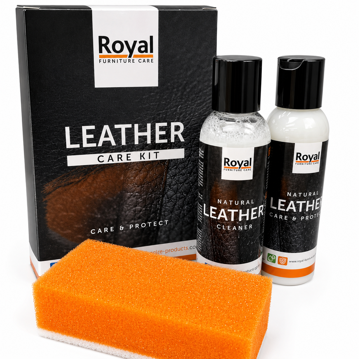 Leather Care Kit voor afgewerkt leer – 2 × 150 ml
